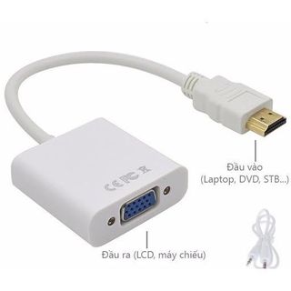 Cáp chuyển đổi HDMI sang VGA Audio có âm thanh -DC404 giá sỉ