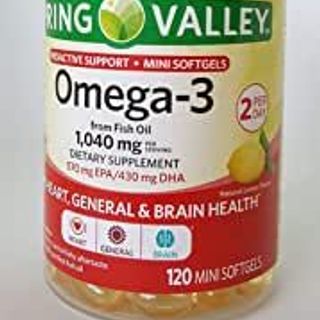 DẦU CÁ OMEGA-3 Mini SPRING VALLEY [120 Viên]