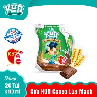 Sữa Kun Túi Vị SoCoLa Lúa Mạch