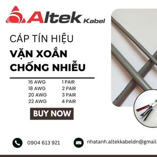 Cáp tín hiệu AWG vặn xoắn chống nhiễu