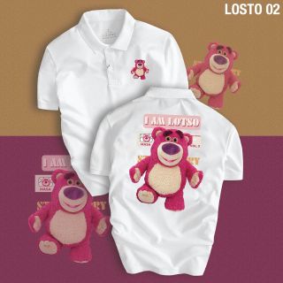 Áo Thun Polo Gấu Lotso chất cá sấu polyester 4 chiều