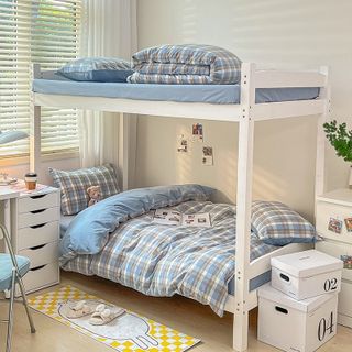 Bộ Chăn Ga Gối Cotton Poly Dành Cho Homestay, Khách Sạn, Căn Hộ, Chất Liệu Cotton Có Hoa Văn Mới Nhất Cao Cấp Mềm Mịn CÓ VỎ CHĂN - KiMi Decor HCM