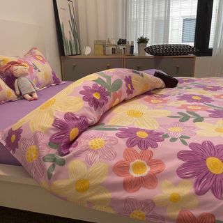 Bộ Chăn Ga Gối Cotton Korea Mới Nhất Cao Cấp Mềm Mịn CÓ VỎ CHĂN PV10 - KiMi Decor 08