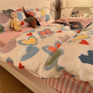 Bộ Chăn Ga Gối Cotton Korea Mới Nhất Cao Cấp Mềm Mịn CÓ VỎ CHĂN - KiMi Decor 05