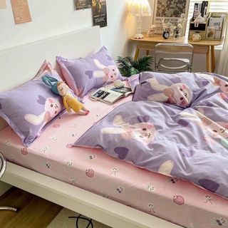 Bộ Chăn Ga Gối Cotton Korea Mới Nhất Cao Cấp Mềm Mịn CÓ VỎ CHĂN - KiMi Decor 05