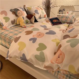 Bộ Chăn Ga Gối Cotton Poly Nhập Khẩu, Drap Giường Đẹp Mới Nhất (SET VỎ CHĂN) - KiMi Decor 03