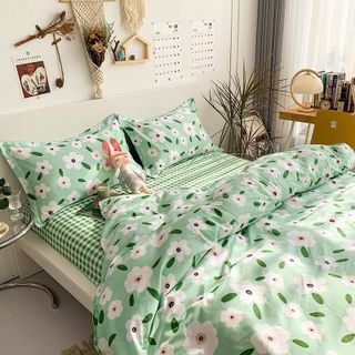 Bộ Chăn Ga Gối Cotton Poly Nhập Khẩu, Drap Giường Đẹp Mới Nhất (SET VỎ CHĂN) - KiMi Decor 03