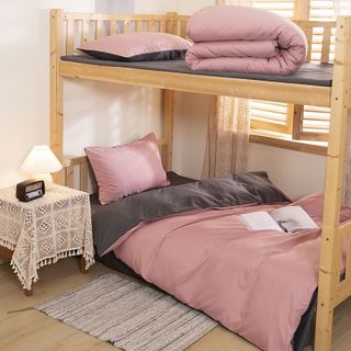 Bộ chăn ga gối cotton tici dành cho homestay, khách Sạn, căn hộ dịch vụ mới nhất Nhập Khẩu Cao Cấp Mềm Mịn CÓ VỎ CHĂN - KiMi Decor 03
