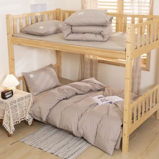 Bộ chăn ga gối cotton tici dành cho homestay, khách Sạn, căn hộ dịch vụ mới nhất Nhập Khẩu Cao Cấp Mềm Mịn CÓ VỎ CHĂN - KiMi Decor 03