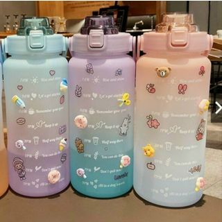 SẴN SL SG, BÌNH NƯỚC 2 LÍT CHIA VẠCH, CÓ STICKER