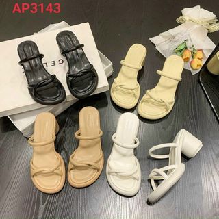 Sandal nữ gót tròn quai xoắn đẹp