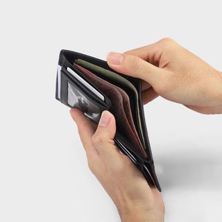 Ví Nam Da Bò Dáng Đứng Nhỏ Gọn FB260