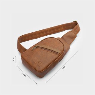 Túi Nam Da Đeo Chéo Trước Ngực 4U Nhỏ Gọn BA418