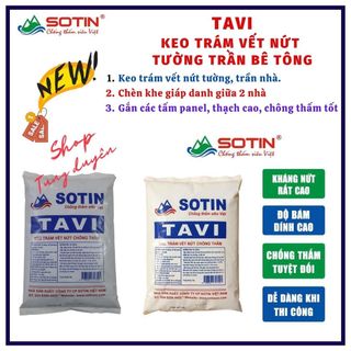 Keo trám vết nứt TAVI cao cấp, vật liệu chét vết nứt tường, trần bê tông độ bám dính và đàn hồi cao, chống thấm tốt sản phẩm đến từ SOTIN
