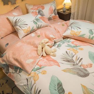 Bộ Chăn Ga Gối Cotton Dành Cho Homestay, Căn Hộ Dịch Vụ, Khách Sạn Chất Liệu Cotton Korea Mới Nhất Cao Cấp Mềm Mịn CÓ VỎ CHĂN - KiMi Decor HCM