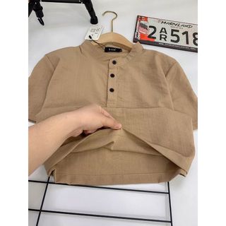 Bộ đũi nam cộc tay cổ tàu Innoman chất đũi Thái , form chuẩn mặc mát lạnh, nhiều màu lựa chọn