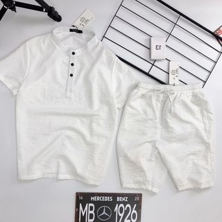 Bộ đũi nam cộc tay cổ tàu Innoman chất đũi Thái , form chuẩn mặc mát lạnh, nhiều màu lựa chọn