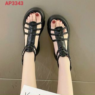 Sandal nữ đế bánh mỳ quai ngang bít gót thời trang