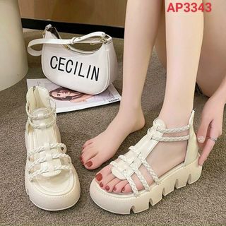 Sandal nữ đế bánh mỳ quai ngang bít gót thời trang giá sỉ