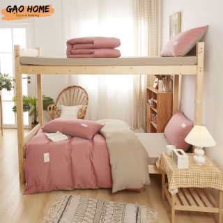 Bộ chăn ga gối cotton tici dành cho homestay, khách sạn, căn hộ dịch vụ mới nhất nhập khẩu cao cấp mềm mịn CÓ VỎ CHĂN - KiMi Decor HCM