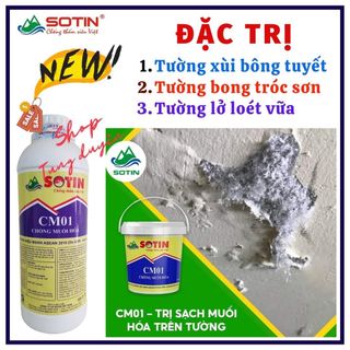 Lon 5 lits Chống muối hóa CM01 Sotin cao cấp, vật liệu xử lý tường xùi bông tuyết bong tróc sơn hiệu quả