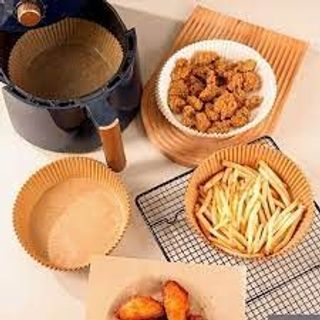 Sét 50 Tờ Giấy Nến Lót Nồi Chiên Không Dầu Làm Bánh Không Dính Nồi, Giấy Nến Vàng giá sỉ