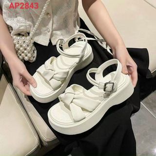 Sandal nữ quai nơ xoắn xinh xắn