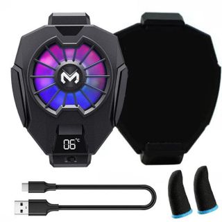 Quạt tản nhiệt điện thoại MEMO DL05 - Siêu lạnh, hiển thị nhiệt độ, LED RGB, Kẹp thu vào 2 chiều Bán sỉ- Bán buôn