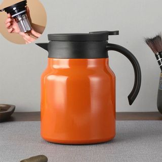 Ấm pha trà giữ nhiệt có lưới lọc trà dung tích 1L, chất liệu inox 316 cao cấp - Ấm nước thép không gỉ giữ nhiệt 12 tiếng