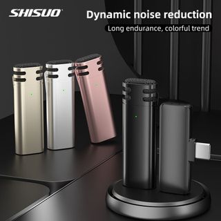 Micro thu âm không dây cài áo D55 - Khử Tiếng Ồn Cao Cấp - Khoảng Cách 20m- 2 MIC Bán buôn - bán sỉ giá sỉ