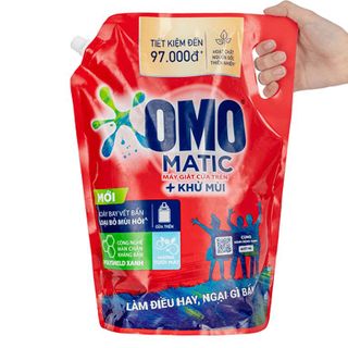 Nước giặt Omo Matic Cửa Trước 3.6KG / Cửa Trên 3.9KG - Thùng 4 túi