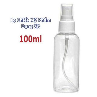 Chai xịt phun sương, lọ chiết mỹ phẩm, tinh dầu, dung dịch sát khuẩn trong suốt 30ml