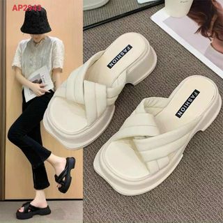 Dép nữ quai xoắn đế cao mới siêu xinh