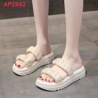 Dép nữ quai ngang nhún đế xuồng mới siêu xinh