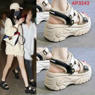 Sandal nữ đế bánh mỳ quai ngang chéo đẹp