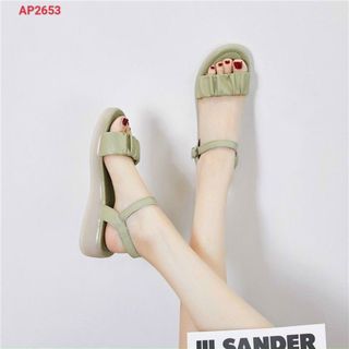 Sandal nữ quai ngang nhún sang chảnh