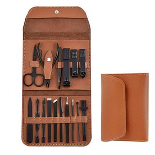 Bộ bao da dụng cụ 16 món cắt móng