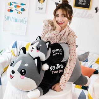 Chăn Gối Chó Husky