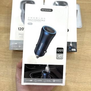 Henryshop - Tẩu sạc nhanh ô tô Sendem D10 120W bảo hành 12Tháng 1 đổi 1 giá sỉ