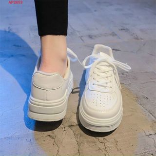 Giày thể thao nữ trắng da mềm thoáng khí đẹp