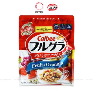 Ngũ Cốc Trái Cây Calbee Frugra Nhật Bản 482g