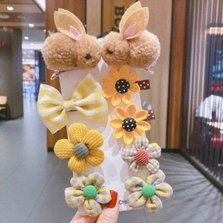 Set 9 Kẹp Tóc 2 Con Thỏ
