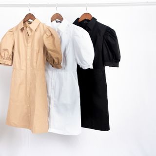 Đầm sơ mi trắng dáng dài hàn quốc siêu xinh Golden Bamboo Fashion phù hợp cho các buổi tiệc công sở cao cấp