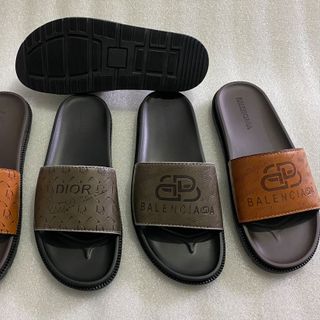 Dép da bảng ngang