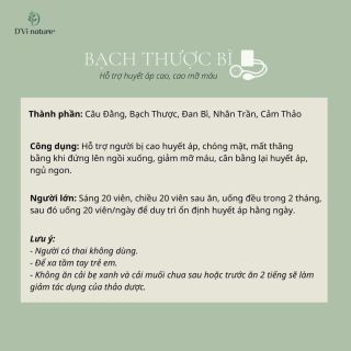 Bạch Thược Bì Trị Huyết Áp Cao - Rối loạn tiền đình