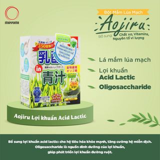 BỘT MẦM LÚA MẠCH AOJIRU LỢI KHUẨN ACID LACTIC