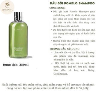 Combo VIJULLY 3 In 1 Gồm (Dầu Gội Bưởi, Dầu Xã, Tinh Dầu Bưởi) Giúp Cải Thiện Các Vấn Đề Tóc Rụng Xơ