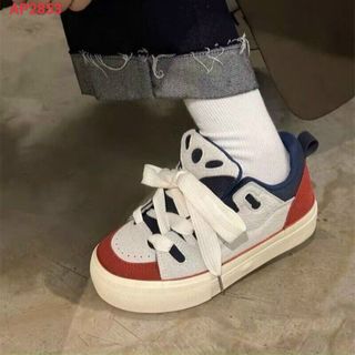 Giày thể thao nữ chất da mềm phối màu đẹp AP28