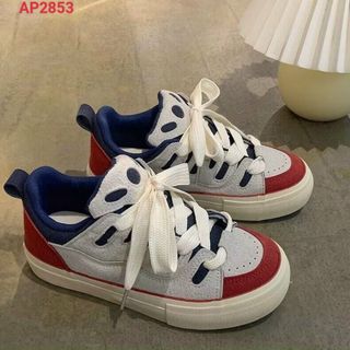 Giày thể thao nữ chất da mềm phối màu đẹp AP28