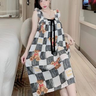 Đầm 2 dây Lụa mango form rộng rãi  ( Váy ngủ lụa cao cấp ) Loại 1  nhiều mẫu mã